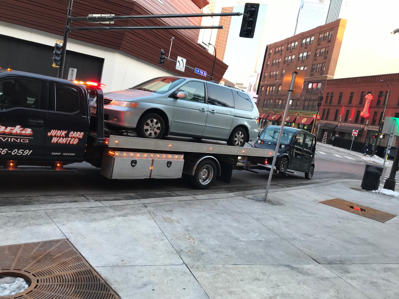 Downtown Minneapolis tow